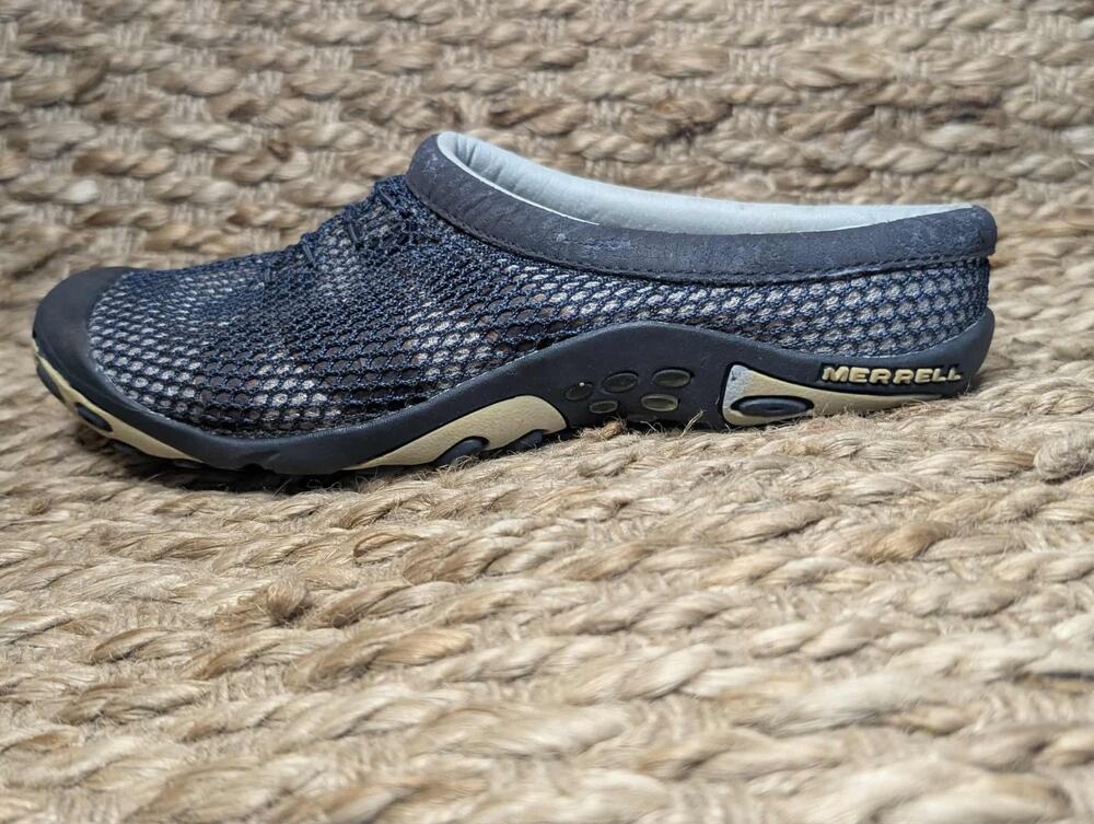 Merrell Womens Clog Kula Slide Breathable Mesh Slip On Mules Navy Blue Size 6